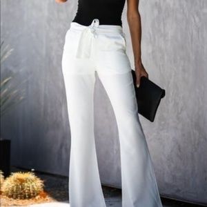 Vici Flared White Pants